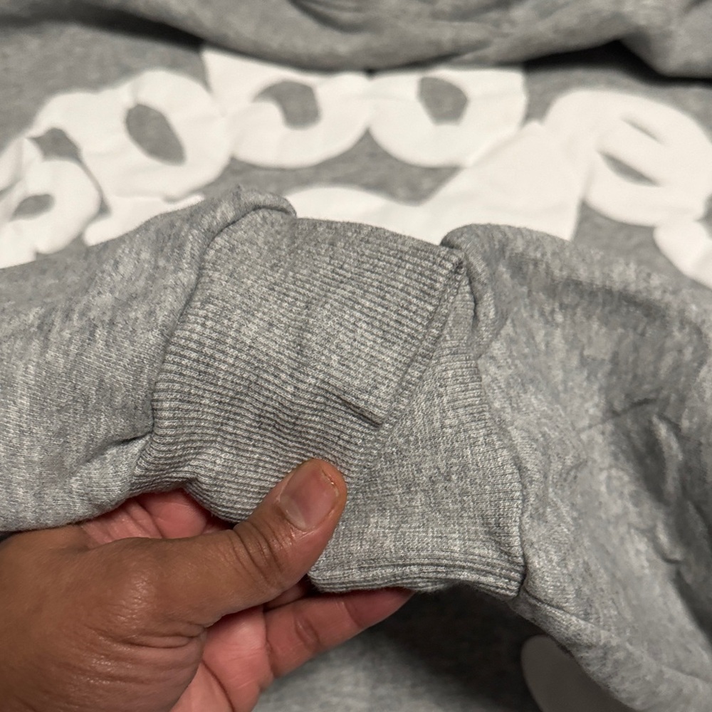 Gray Hoodie with White Star Design - Picture 9 of 9